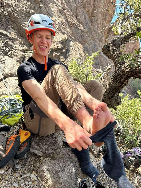 Idk if you like feet but here’s my climber toes