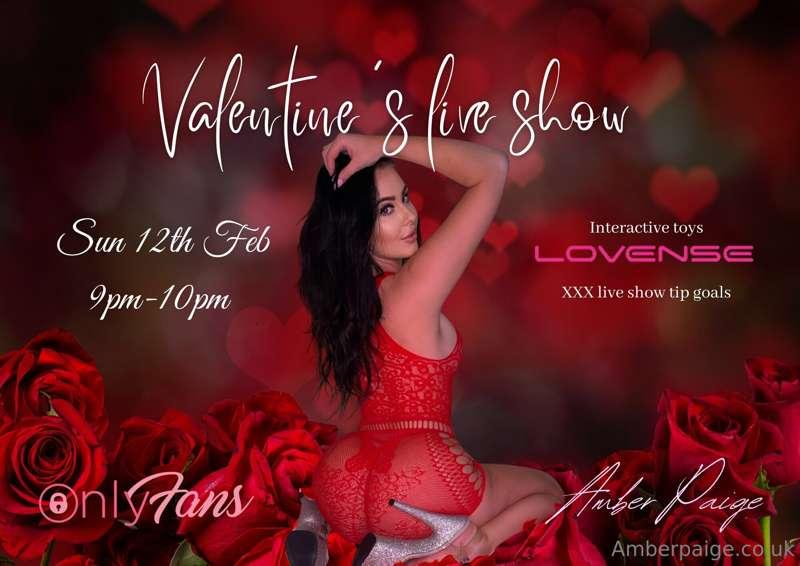 February's Live show 🌹 Valentines special ❤️ this Sunday xox..