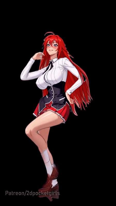 Rias Gremory dancing to Jisoo's Flowers