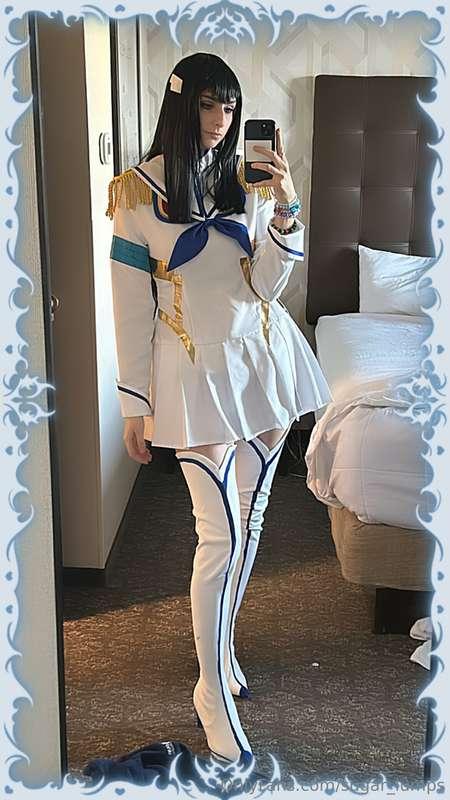 Satsuki getting ready, showing alittle booty, and pov i step..