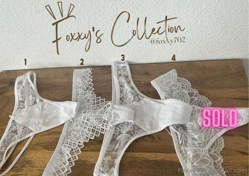 UPDATE❣️ #4 is SOLD OUT🥵  

Get one or more from my panty co..