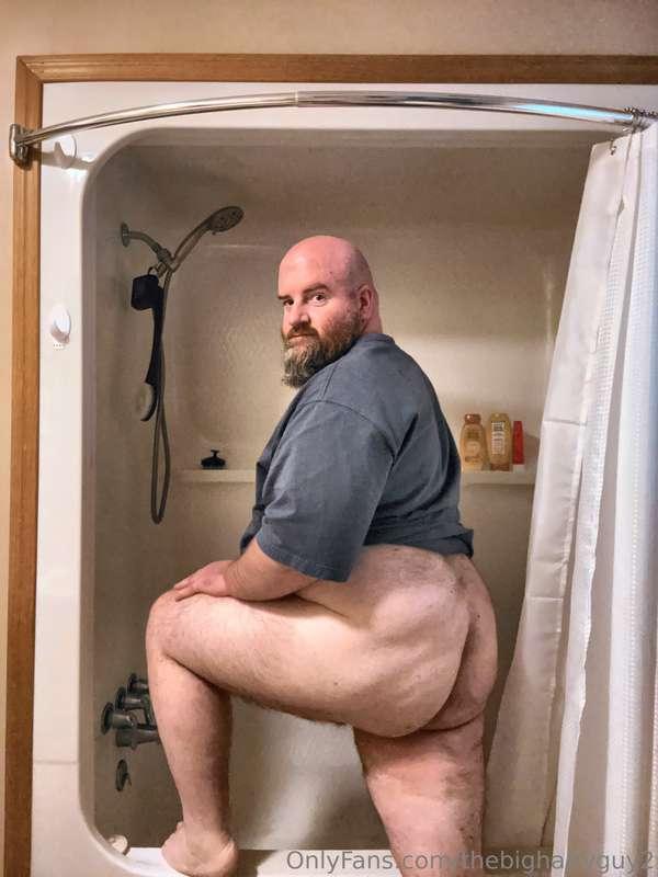 Shower time. Who’s washing my ass?