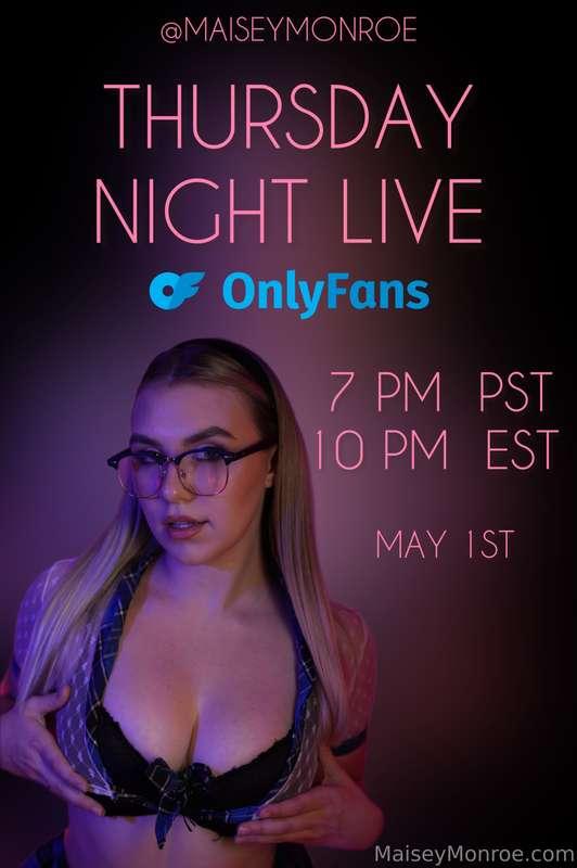 💰LIVE 🚨 Thursday May 1st 7pm PST • 10pm EST 