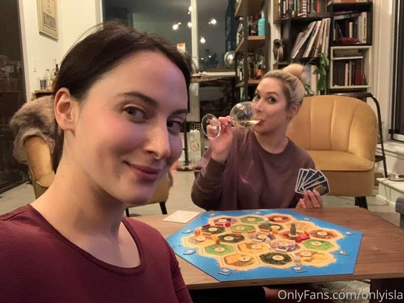 We filmed all day for you guys and then played Catan instead..