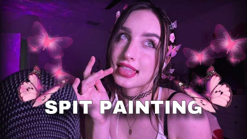 Early Release: ASMR | SPIT PAINTING (Mouth Sounds, Hand Visuals, Fast & Aggressive INTENSE ASMR )