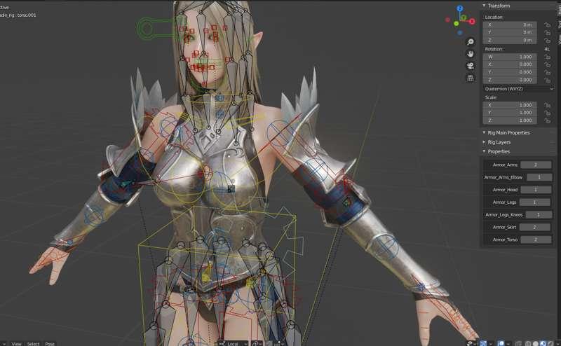 Elf Paladin Full Rig Update!