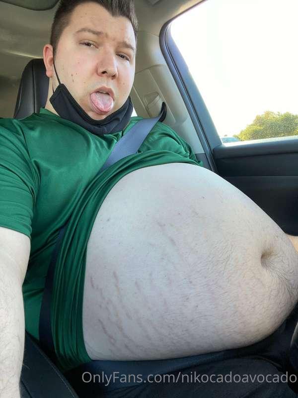 Horny in the car.