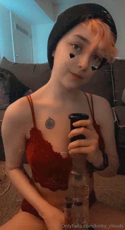 Look how cute this old picture is. My tits can't even fit in..