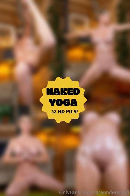 HD NAKED YOGA PICS!! I’m fully NUDE, oiled down and doing a ..