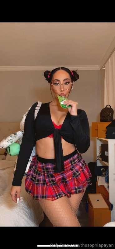 Happy Halloween wkend. What am I? This skirt is so short 😏 d..