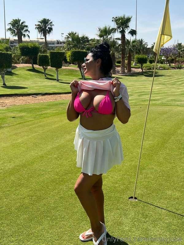 Since I was allowed to play with the golf ball, I thought I ..