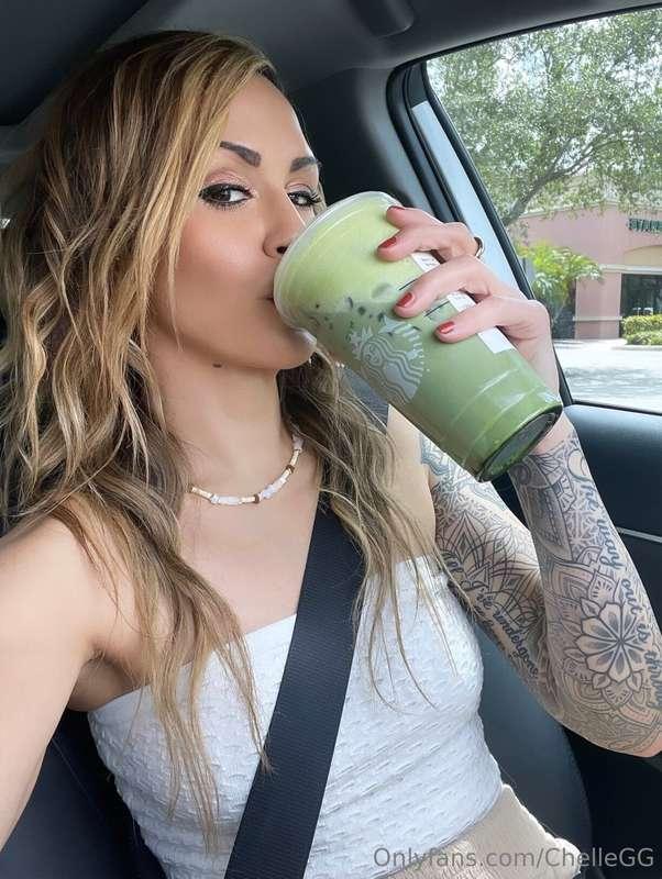 At Starbucks, you want anything? 🍵