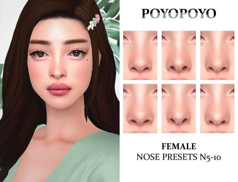[poyopoyo] FEMALE Nose Presets N5-10