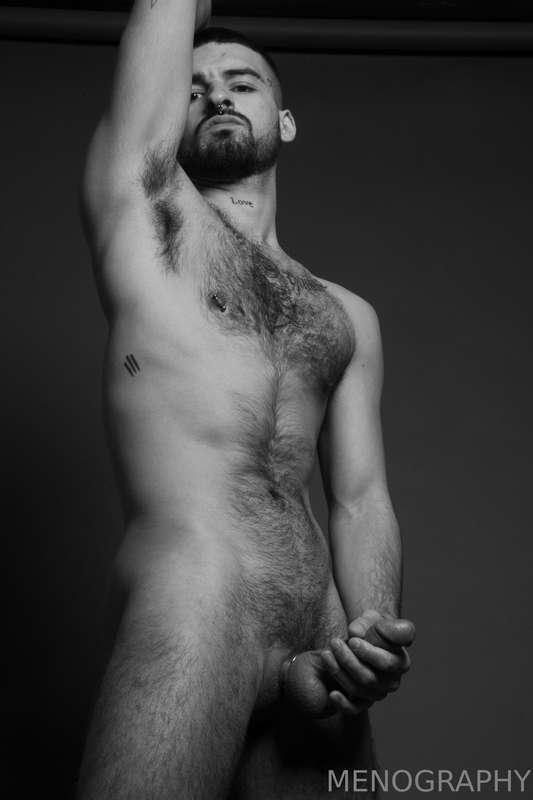 Furry Brinton shows off his thick meat