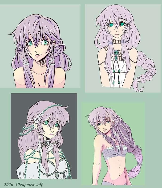 Cleopatra concept sketches - 3