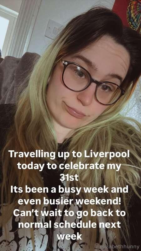 Heading up to Liverpool to celebrate my birthday 🎂 Naughty h..