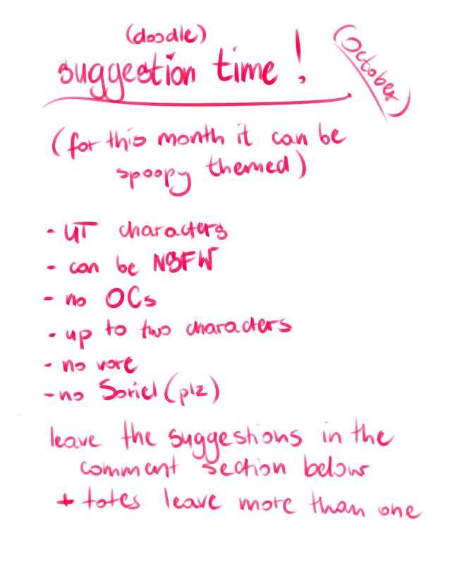 Suggestion time!