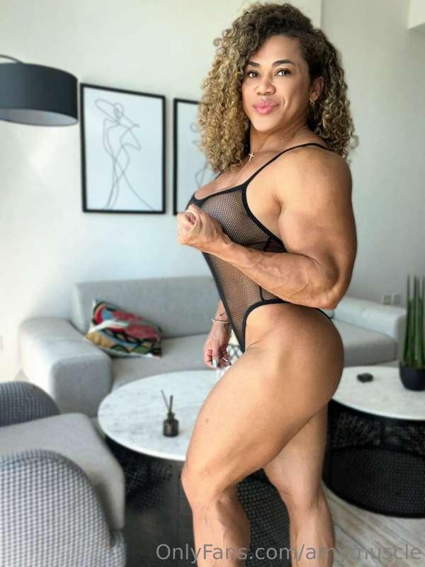 Biceps and Booty, both are big and round lol