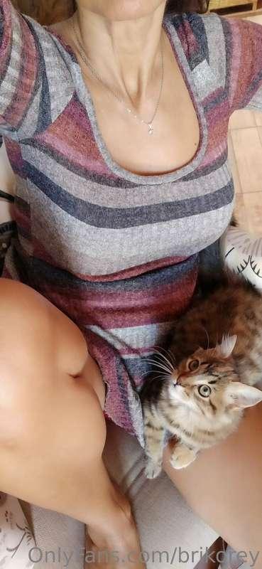 Relaxing day with her