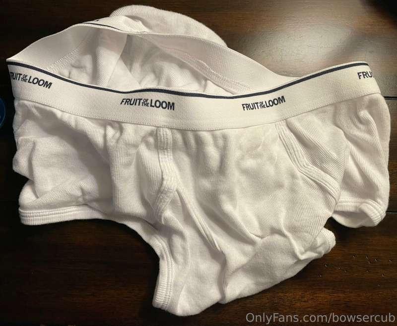 I woke up this morning to find these worn, cum filled briefs..