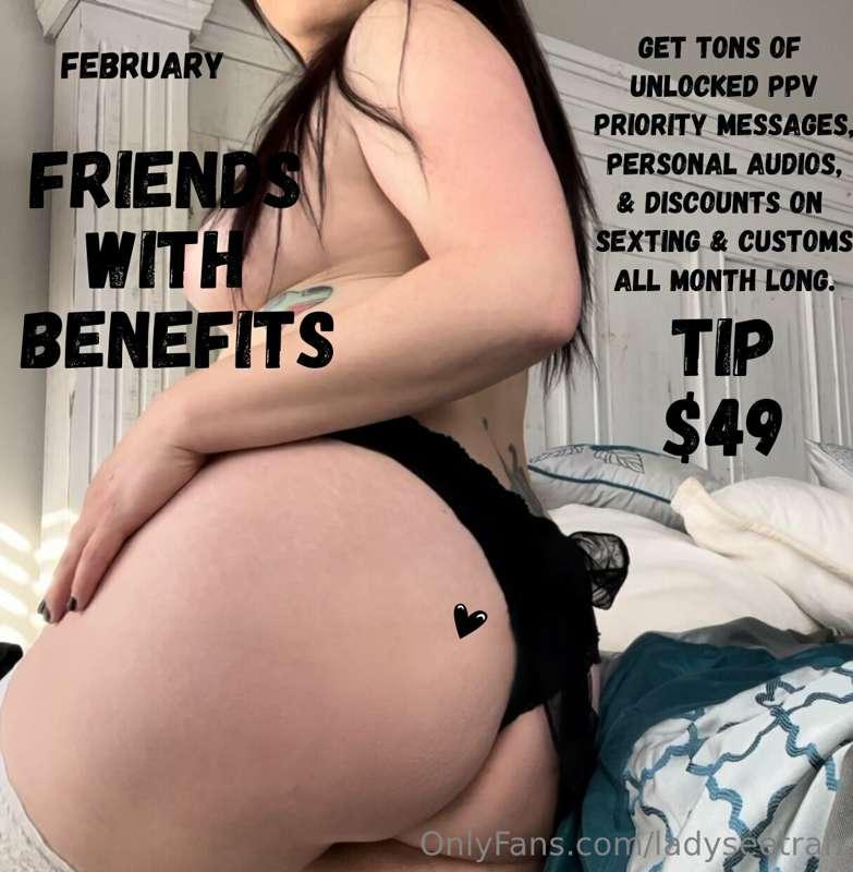 Become my FRIEND WITH BENEFITS!!!
🖤 Tons of unlocked PPV
🖤 P..