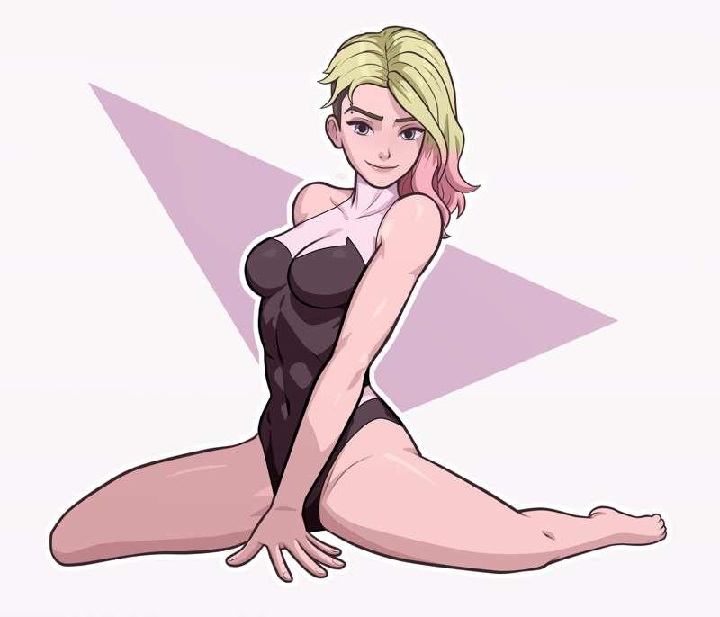 Spider-Gwen in a swimsuit 3