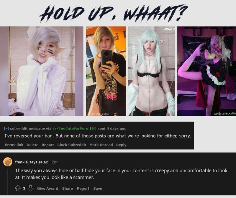This is the weirdest gatekeeping thing to happen to me on re..