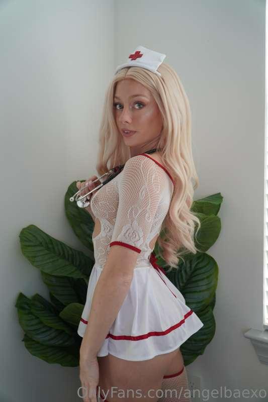 Your favorite naughty nurse ready to take *good* care of you..