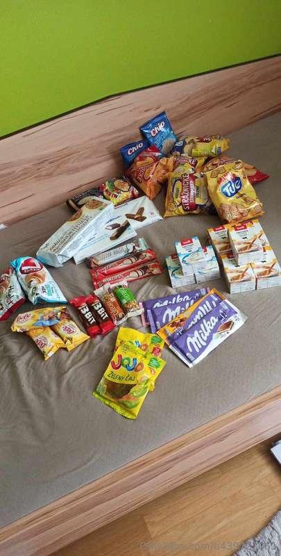 I had to buy some snacks - when I have it in my room, I eat ..