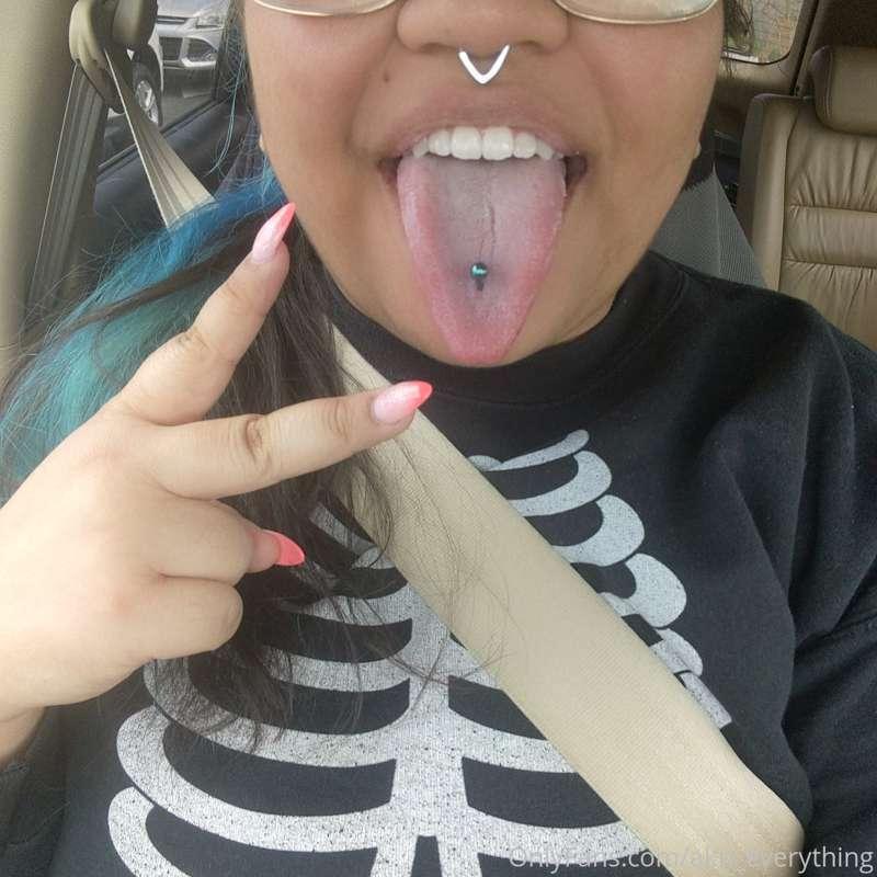 So... I went and got my tongue pierced. I've been wanting to..