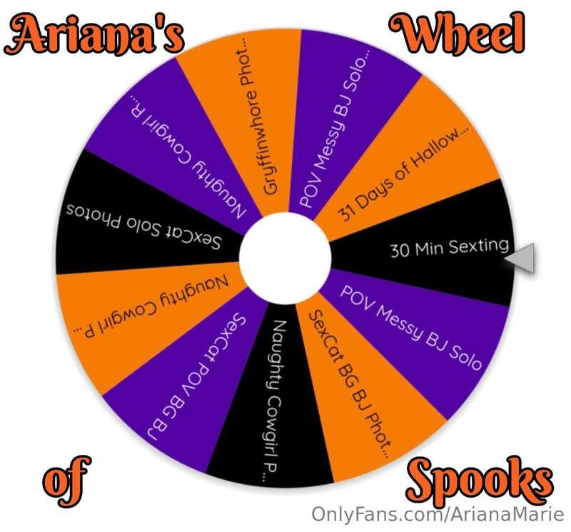 Ready to spin my Wheel of Spooks for some BRAND NEW never-be..