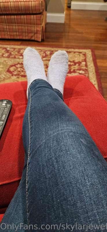 The transition from heels in the office to fluffy socks at h..