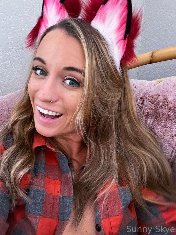 Love these fox ears that I got from a lovely friend here- ca..