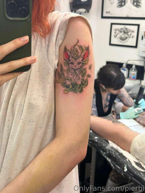 hi everyone! got my first tattoo today of one of my fav poke..