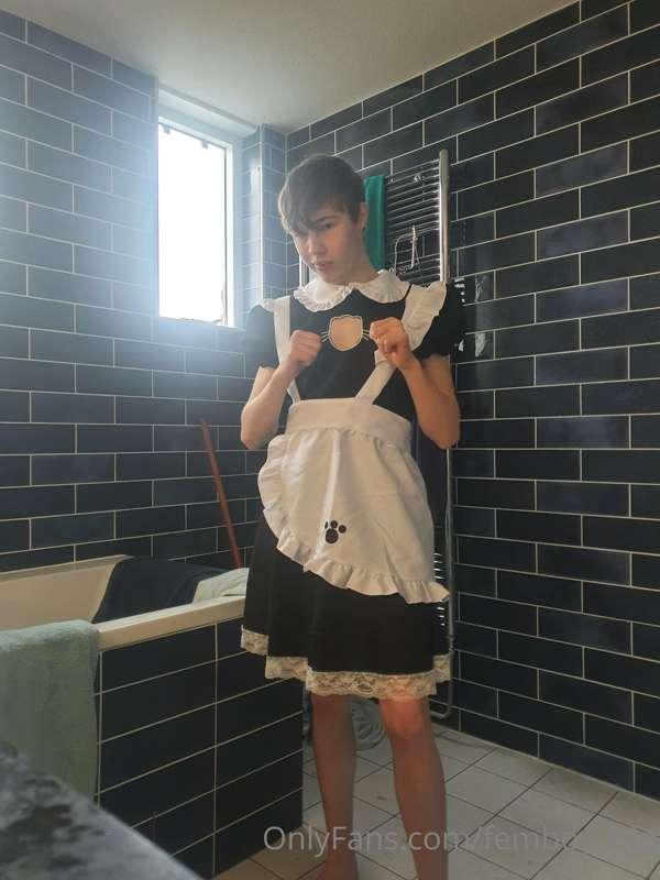 The new maid boy isnt getting any work done! He says somethi..