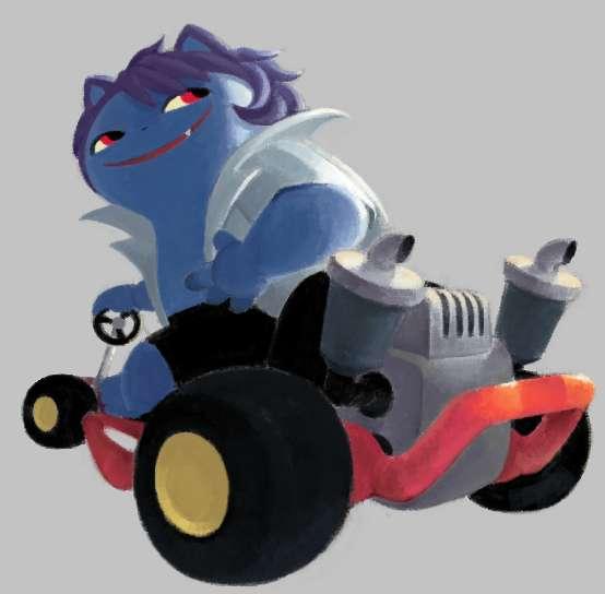PaintProgressionz: catfang en su go kart