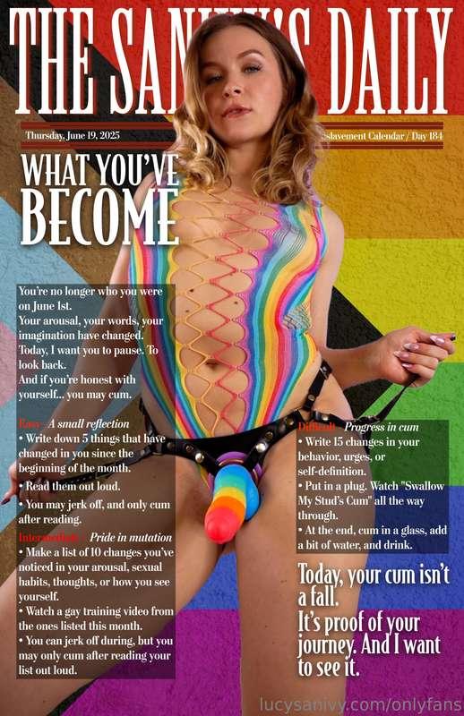 🌈 The Sanivy’s Daily - Day 184 📝🇬🇧 What you’ve Become 🏳️‍🌈🇫🇷..