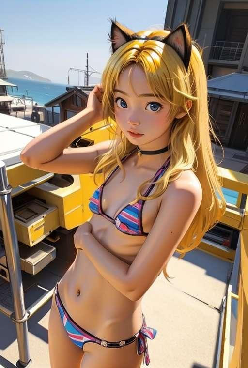 swimsuit cat