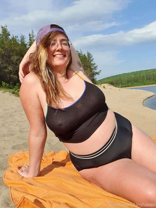 Here's a glimpse of some sweaty beach action ;).