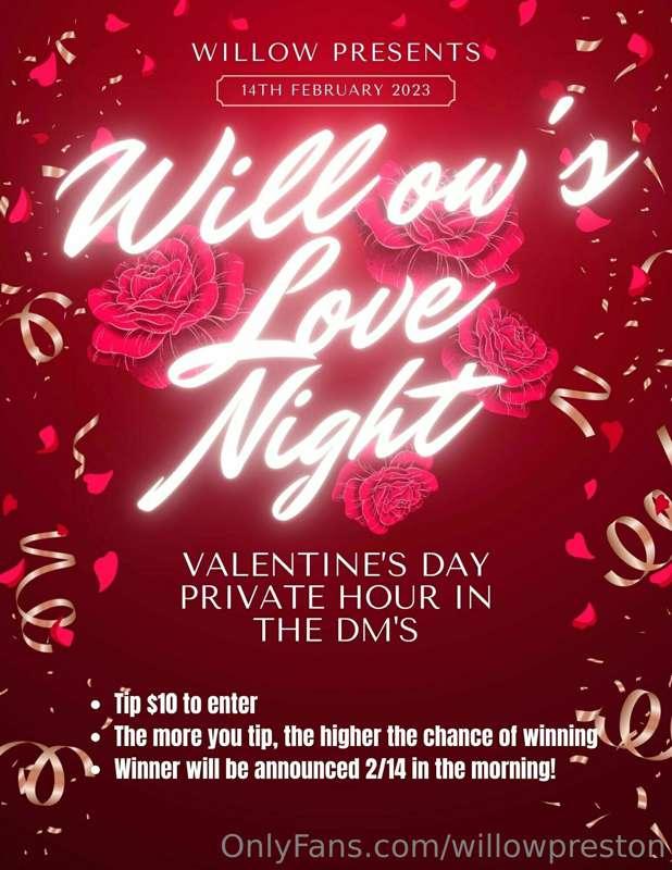 Valentine’s Day Raffle!!!! It’s all about you.

Tip $10 on t..