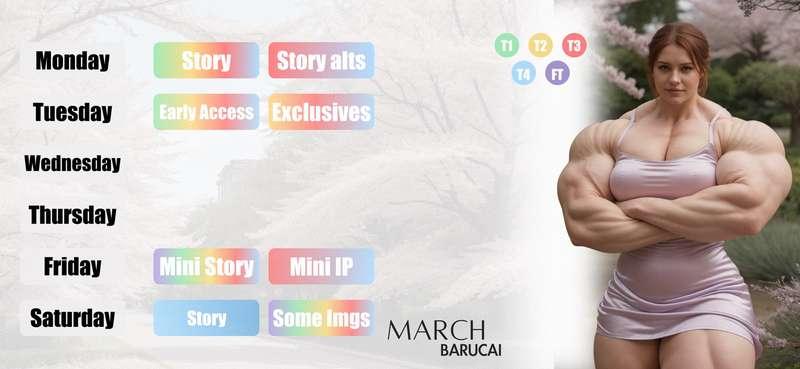 [Announcement] March Schedule