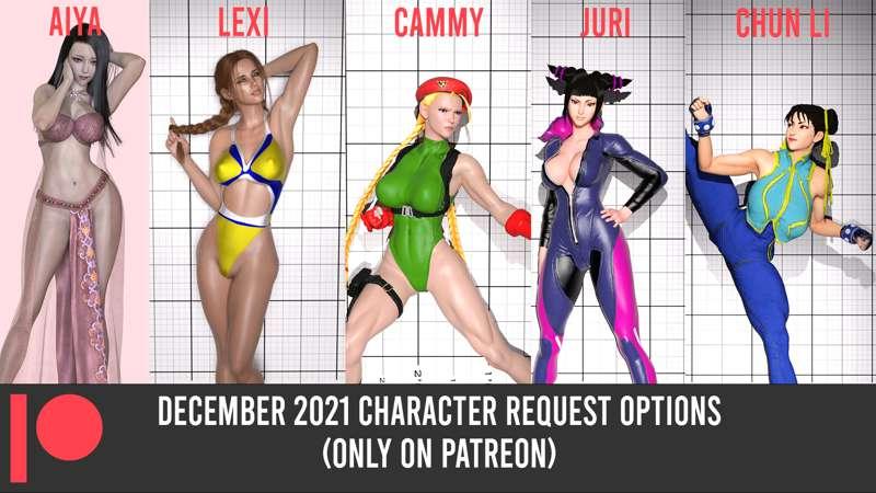 December 2021 Character request options 
