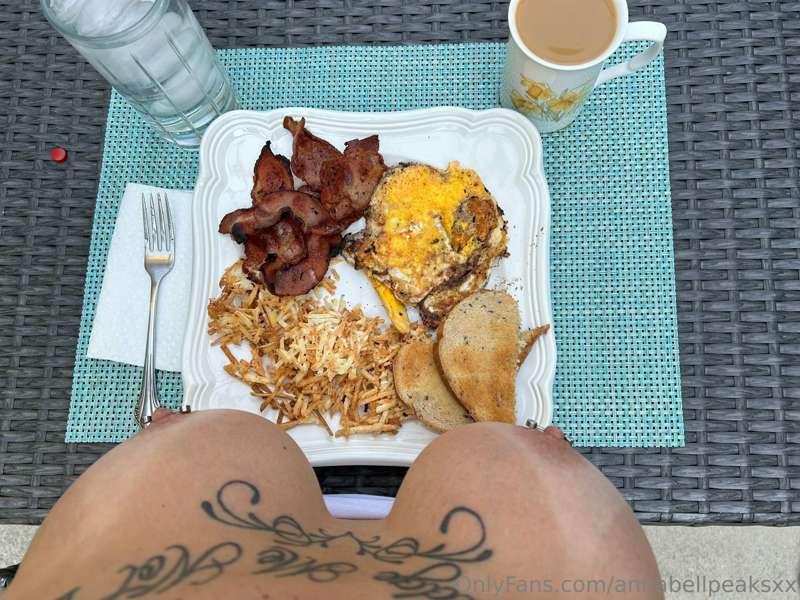 #breakfastofchampions #yum #icook … the NOT PG version… see ..