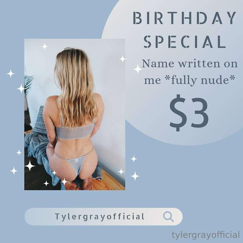 Valid until the 30th of April 🎂