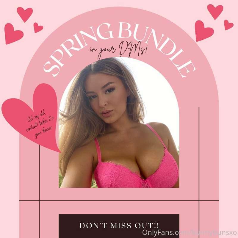 Make sure to check your DMS for my Spring Bundle🥵