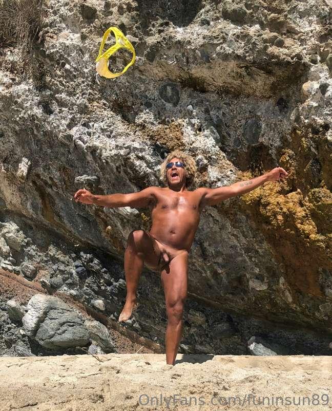 When swimsuits fly, gotta jump and reach high!