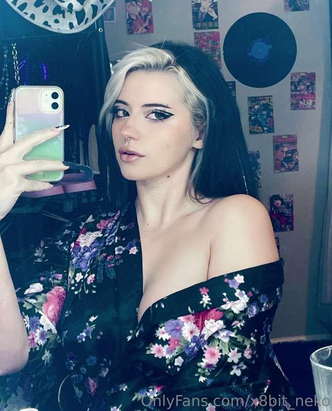 I do in fact wear a robe when I do my makeup to make me feel..