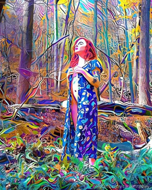 I had the privilege of modeling for my neighbor who is an in..