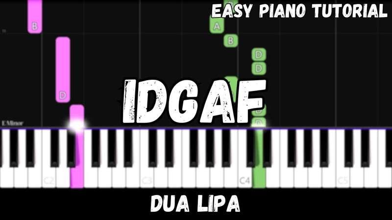 Easy MIDI - Dua Lipa - IDGAF (Atlantic Notes Arrangement + Tempo + Colors + Key)