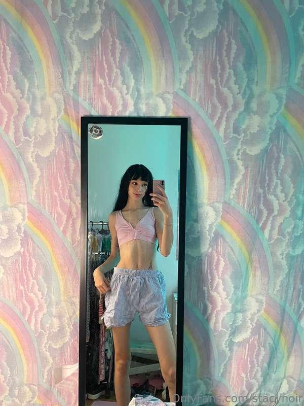 i was lounging around, feeling the soft fabric against my sk..